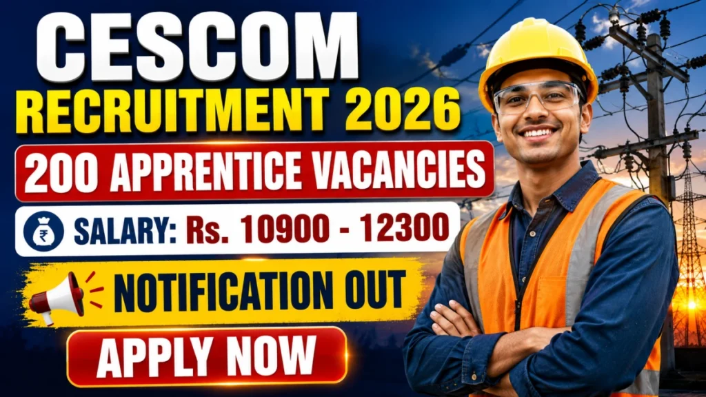 CESCOM Apprentice Recruitment 2026